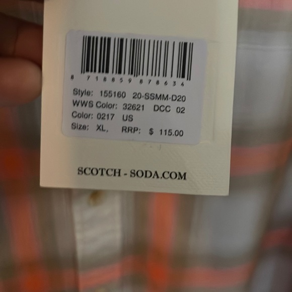 Scotch & Soda Causual button down size XL - NWT - Picture 3 of 4